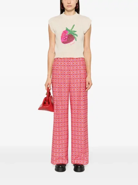 Vestă La Doublej cu broderie tricotate