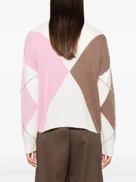 Pulover Liu Jo cu model argyle alb