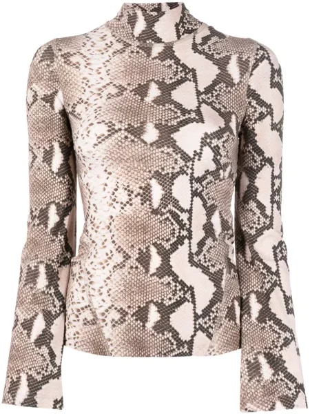 Top Stella Mccartney cu imagine cu model leopard maro