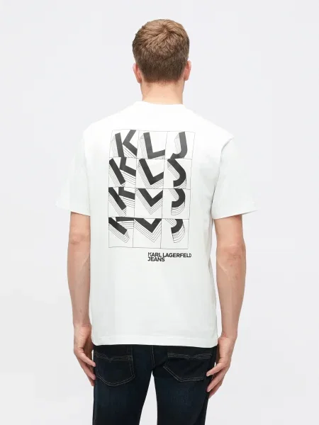 KARL LAGERFELD JEANS Tricou negru alb