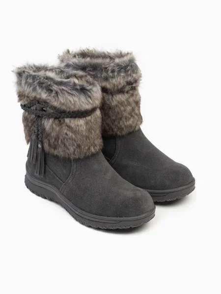 Minnetonka Botine Everett / gri închis bej