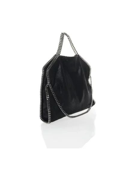Duża mały torebka na łańcuszku Stella Mccartney z granatem czarna
