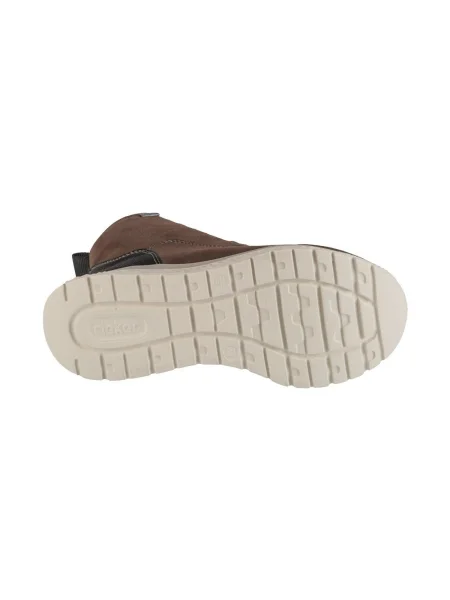 Sneakerși Rieker cu șireturi maro