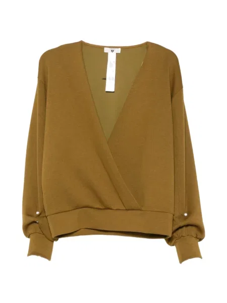 Salopetă Twinset cu perle plic verde