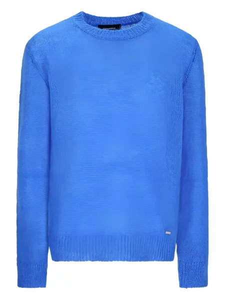 Svetr Dsquared2 s kulatým výstřihem modrý