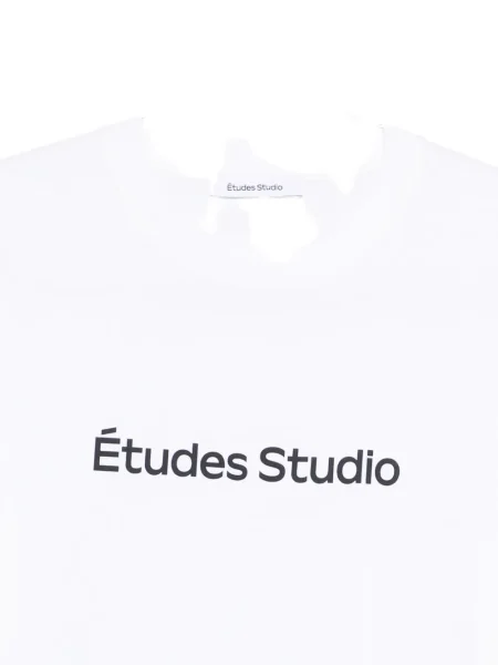 Tricou études Studio cu imagine alb