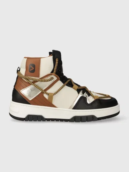 Off Play sneakers din piele SORRENTO maro SORRENTO 2 BLACK LATTE COGNAC GOLD negru