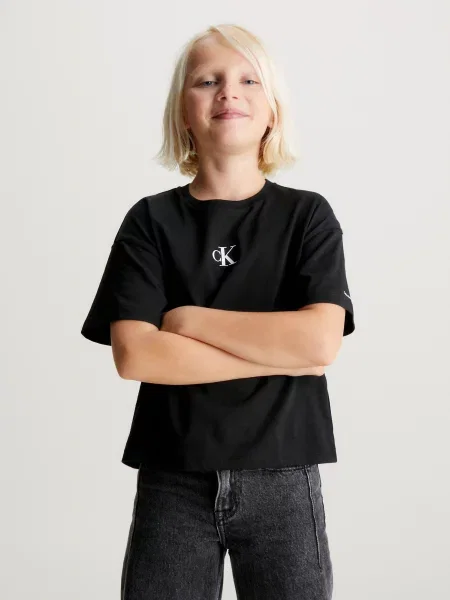 Calvin Klein Jeans Majica črna bela