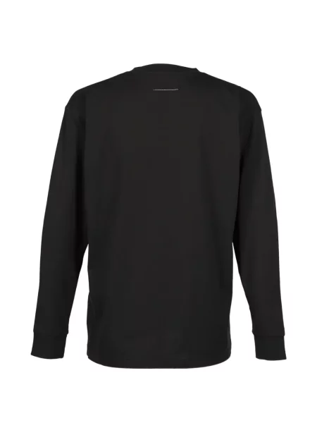 Μακρύς μπλούζα Mm6 Maison Margiela με σχέδιο μαύρο
