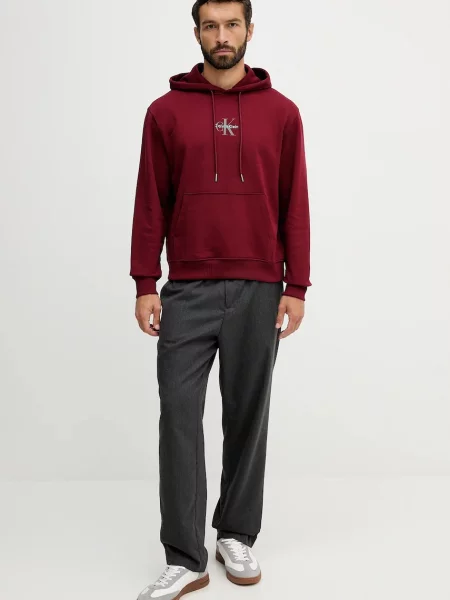 Calvin Klein Jeans hanorac cu glugă bărbătesc din