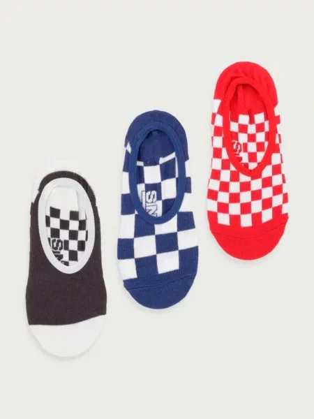 Vans kotníkové ponožky s bavlnou červené