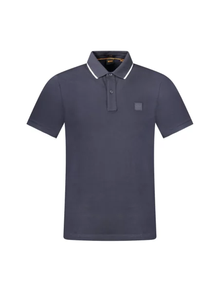 Koszulka polo Boss Orange niebieska