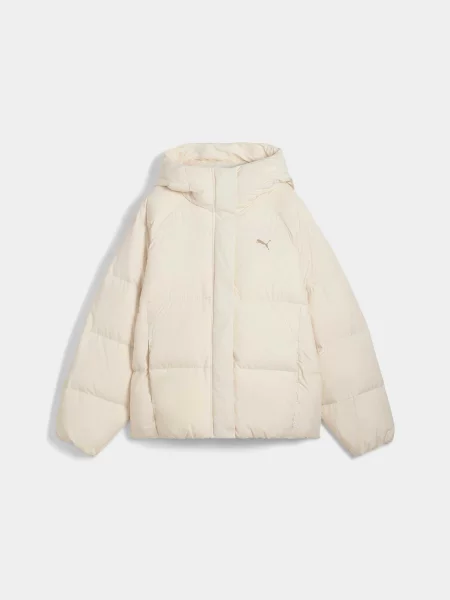 Пуховик PUMA Hooded Down Puffer Jacket комбінований верх білий
