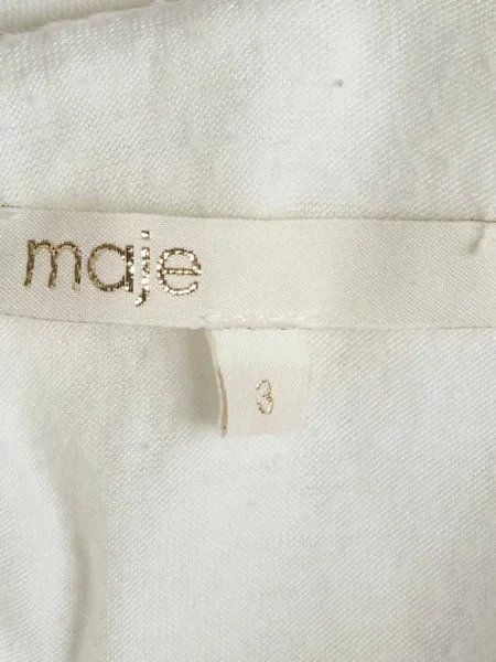 Rochie midi Maje fără mâneci alb
