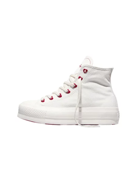 Členkové topánky Converse biela