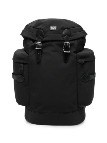 Rucsac Emporio Armani cu cataramă cu autograf negru