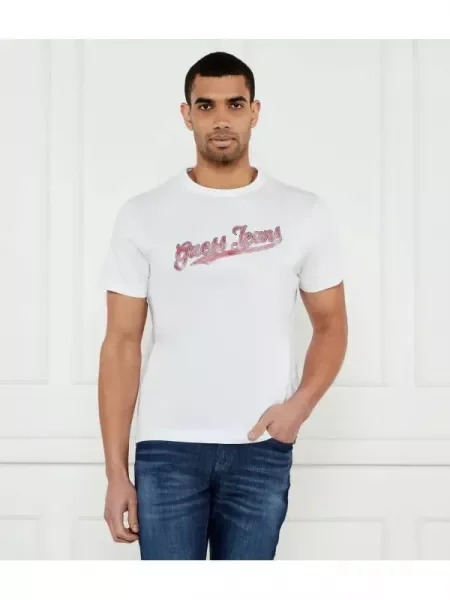 Guess Jeans Tricou alb