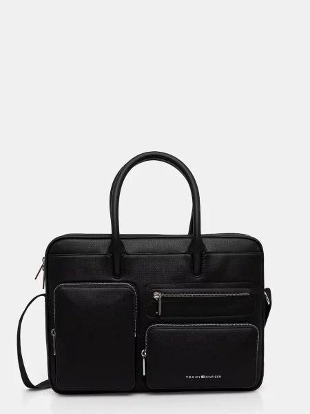 Tommy Hilfiger geantă de laptop pentru bărbați negru