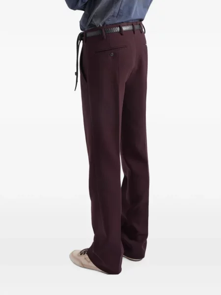 Pantaloni Prada de lână violet