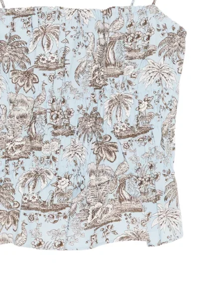 Top Staud cu imagine albastru
