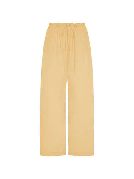 Pantaloni Another Tomorrow galben
