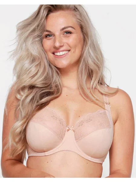 Кружевной бюстгальтер на широких бретелях чорний