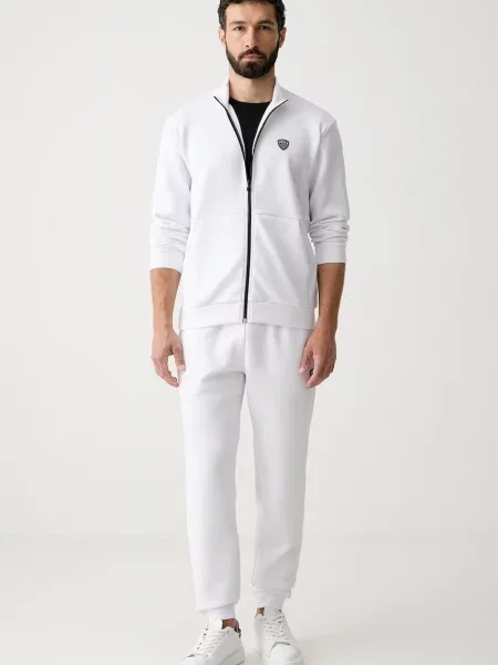 Emporio Armani compleu de trening pentru bărbați cu vâscoză alb