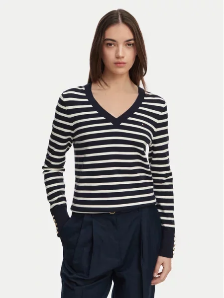 Tommy Hilfiger Megztinis Tamsiai mėlyna