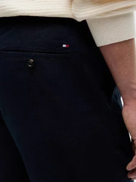 Лляні штани Tommy Hilfiger сині