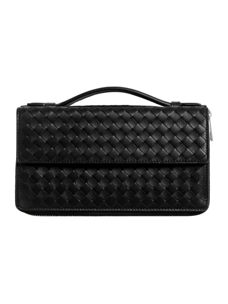 Torba Bottega Veneta skórzana czarna
