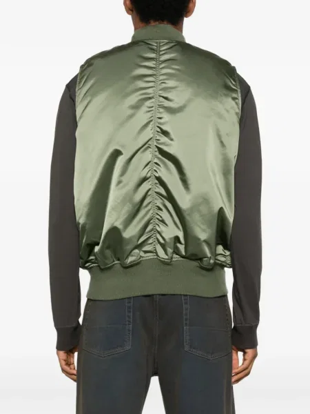 Vestă cu fermoar Alpha Industries verde