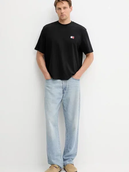 Kratka majica Tommy Jeans črna