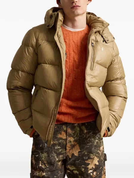 Mănuși Polo Ralph Lauren din piele de căprioară cu șireturi cu vârf închis albastru