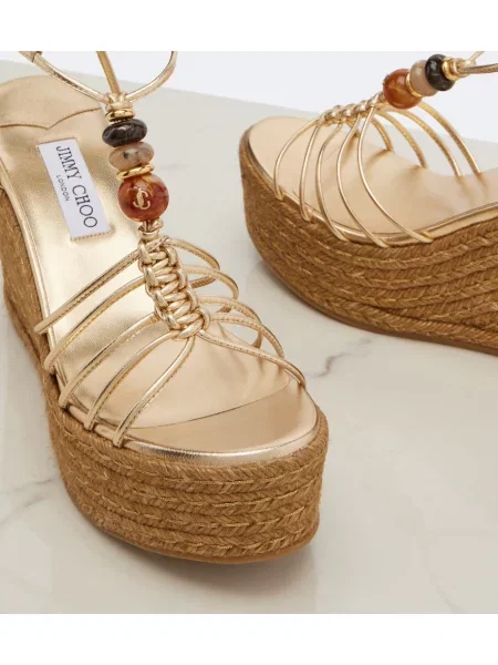 Sandale Jimmy Choo din piele cu pană