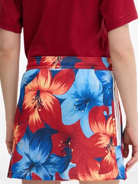 Pantaloni sport Adidas din piele de căprioară cu imagine cu model zebră verde
