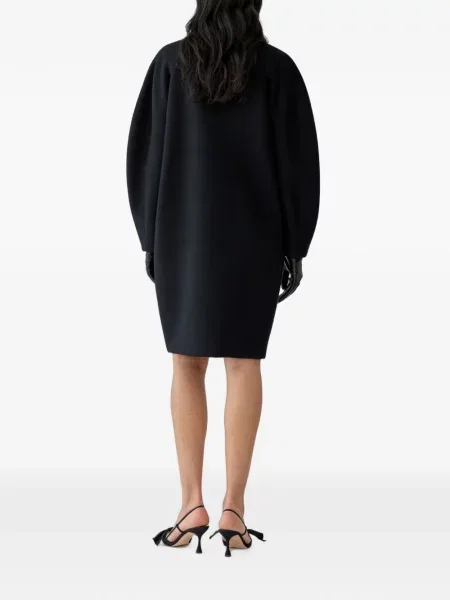 Dvouřadý kabát Carolina Herrera černý