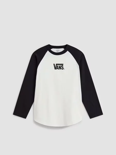 Лонгслів Vans CORE RAGLAN LS TEE білий/чорний білий