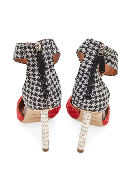 Szív mintás körömcipő Malone Souliers nyomtatás piros
