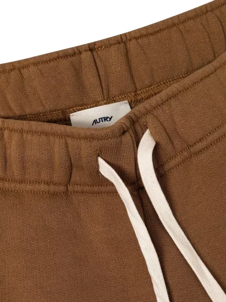 Pantaloni Autry cu broderie maro