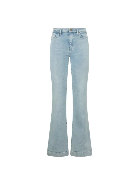 Jeansy dzwony 7 For All Mankind dzwony niebieskie