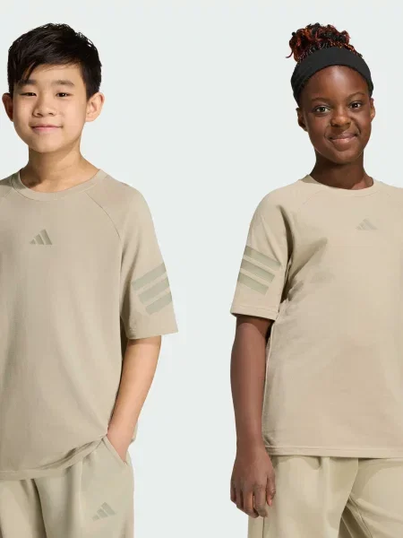 Дитяча Футболка adidas Культові силуети коричневий