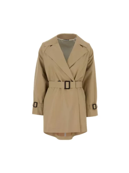 Krótki trencz Weekend Max Mara beżowy