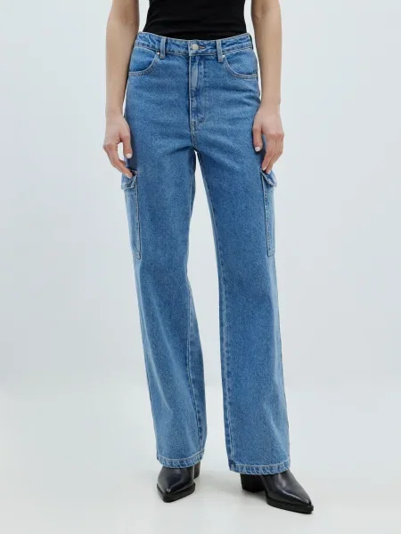 EDITED Pantaloni eleganți Nalu denim albastru