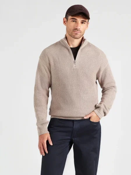 JACK & JONES Sveter JJKAITO svetlosivá
