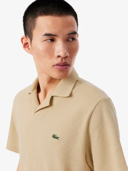 Поло Lacoste бежевое