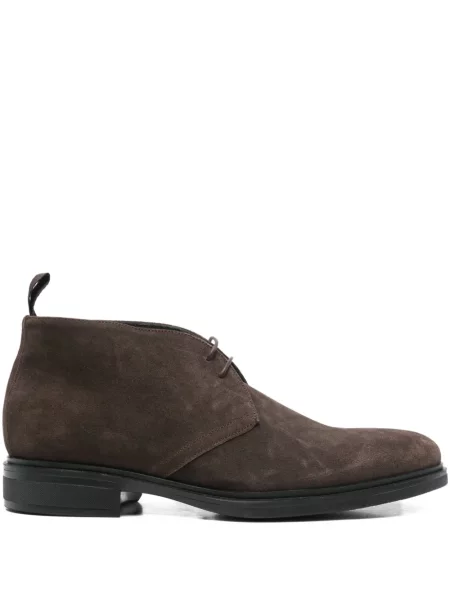 Pantofi derby Corneliani cu șireturi din dantelă maro