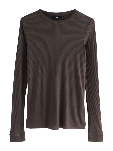Next Tričko tmavě hnědá