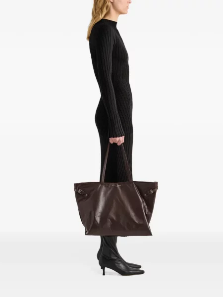 Шопинг чанта Proenza Schouler с катарама кафяво