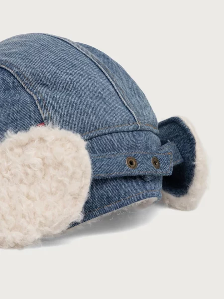 Levi's шапка дамска COZY TRAPPER синьо