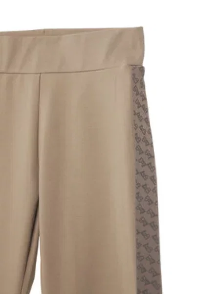 Emporio Armani Sportinės kelnės Tamsiai Flare Fit smėlinė